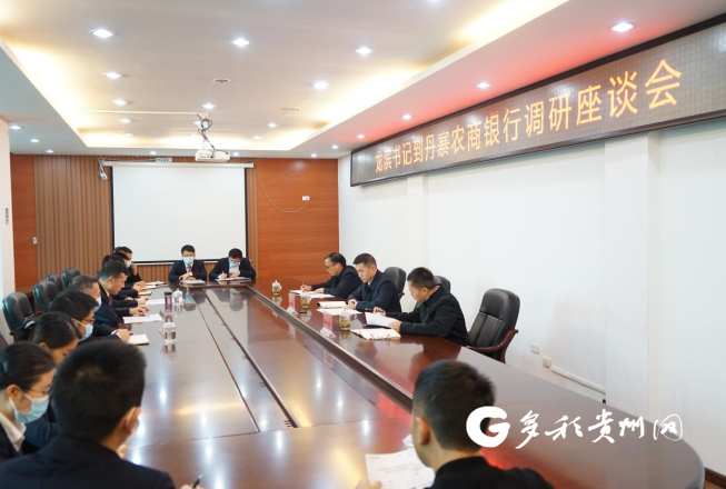 丹寨县委书记龙滨到丹寨农商银行调研座谈